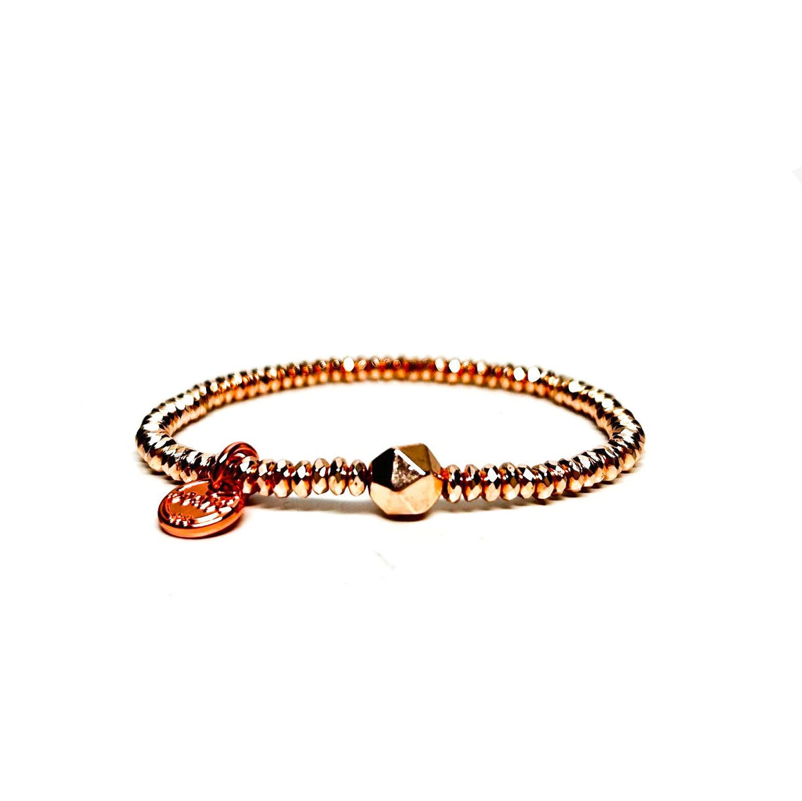 Rose Gold Hematite Stack Bracelet